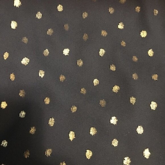 Zara navy and gold polka dot camisole with diagonal ruffle detail - Picture 6 of 7